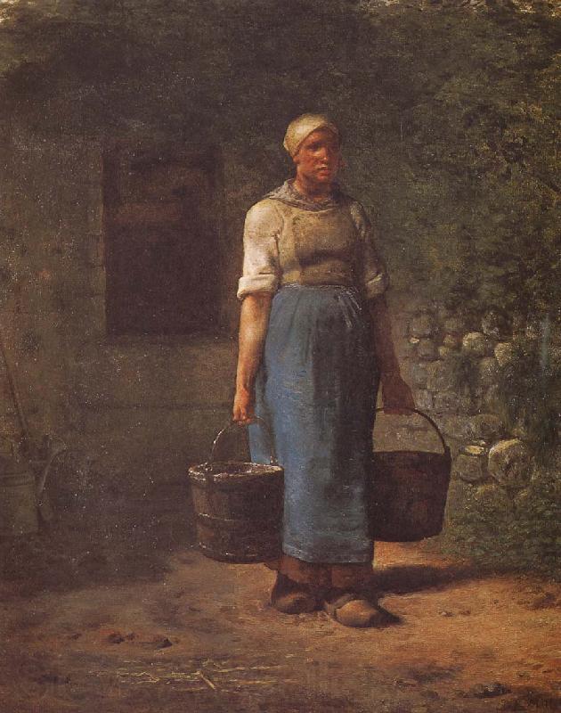 Jean Francois Millet Woman carry the water France oil painting art